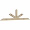 Ekena Millwork Saratoga Rough Sawn Timber Gable Bracket, Douglas Fir, 96"W x 24"H x 2"D x 4"F, 6/12 Pitch GBW096X24X0204SAR00RDF - alternate 2